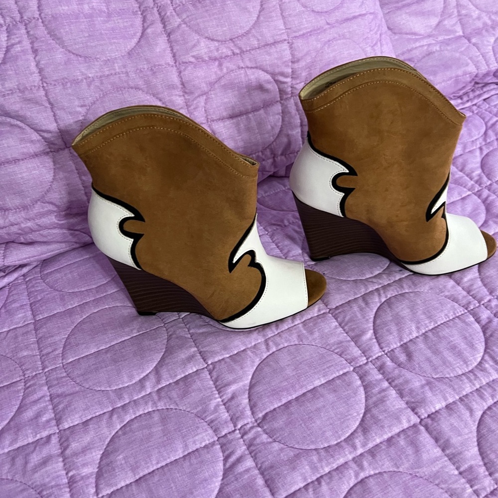 Tan JORJA Booties By Beaut Ashe - Picture 2 of 4
